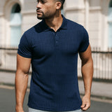 Camisa Polo Masculina Milano Azul Marinho