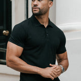 Camisa Polo Masculina Milano Preta