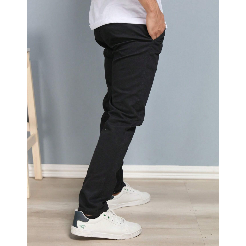 Calça Reta Masculina em Sarja - Kit 4 Unidades