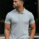 Camisa Polo Masculina Milano Cinza